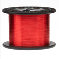 Remington Industries Magnet Wire, Heavy Build Enameled Copper Wire, 32 AWG, 10.0 Lbs, 48850' Lngth, 0.0094" Diameter, Red 32HNS10